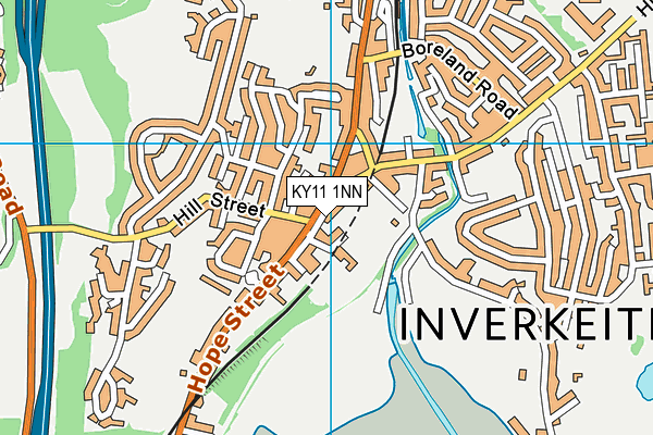 KY11 1NN map - OS VectorMap District (Ordnance Survey)