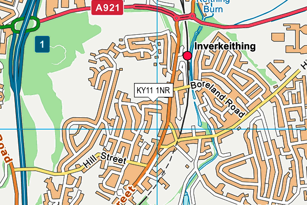 KY11 1NR map - OS VectorMap District (Ordnance Survey)