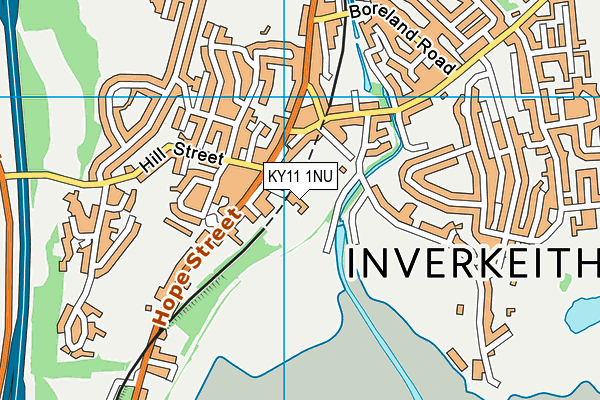 KY11 1NU map - OS VectorMap District (Ordnance Survey)