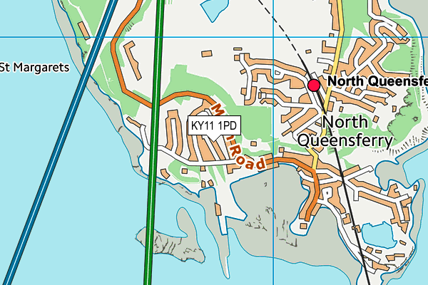 KY11 1PD map - OS VectorMap District (Ordnance Survey)