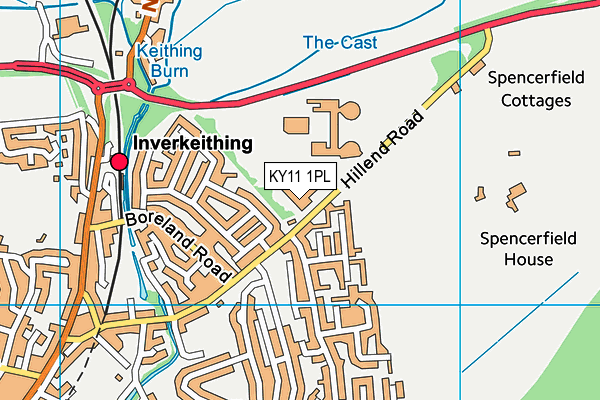 KY11 1PL map - OS VectorMap District (Ordnance Survey)