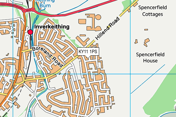 KY11 1PS map - OS VectorMap District (Ordnance Survey)