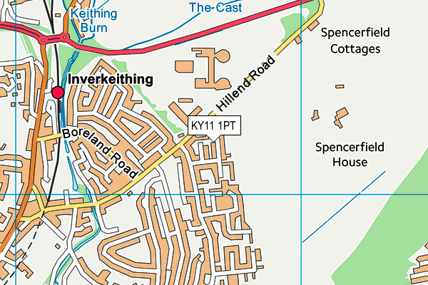 KY11 1PT map - OS VectorMap District (Ordnance Survey)