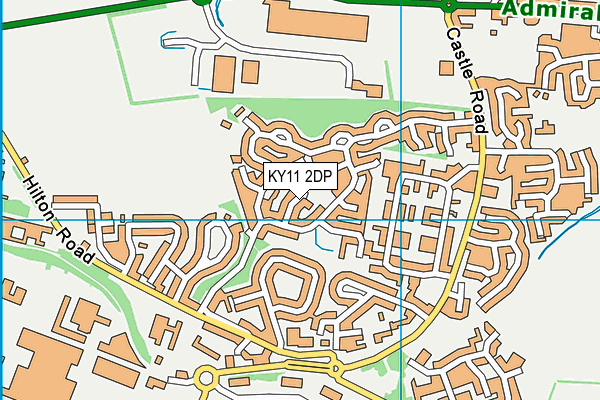 KY11 2DP map - OS VectorMap District (Ordnance Survey)