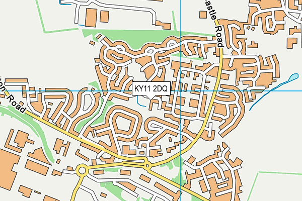 KY11 2DQ map - OS VectorMap District (Ordnance Survey)