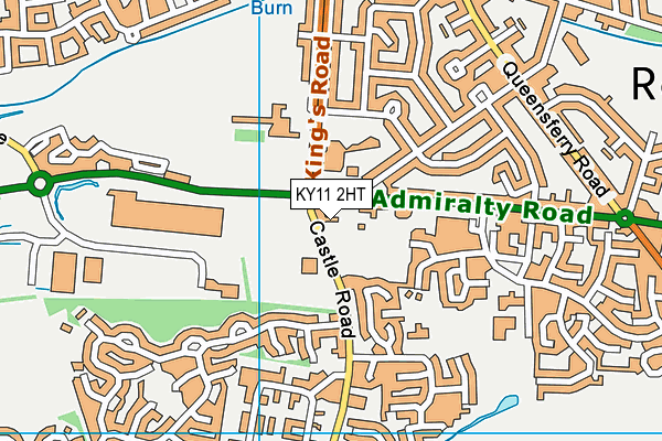 KY11 2HT map - OS VectorMap District (Ordnance Survey)