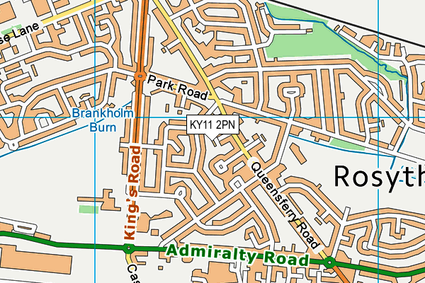 KY11 2PN map - OS VectorMap District (Ordnance Survey)