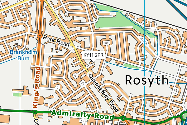 KY11 2PR map - OS VectorMap District (Ordnance Survey)