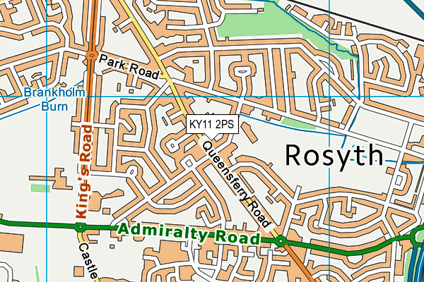 KY11 2PS map - OS VectorMap District (Ordnance Survey)