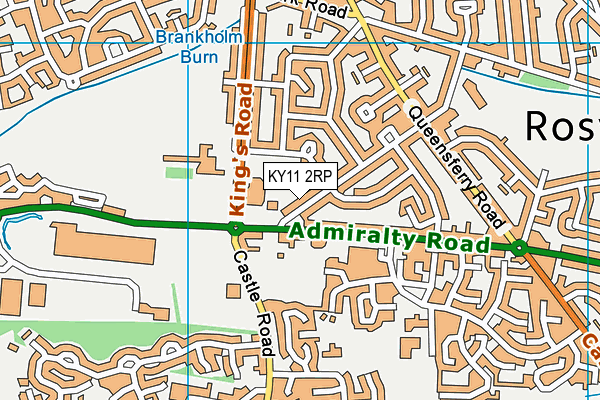 KY11 2RP map - OS VectorMap District (Ordnance Survey)