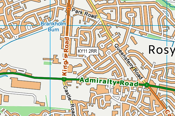 KY11 2RR map - OS VectorMap District (Ordnance Survey)