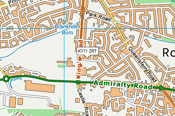 KY11 2RT map - OS VectorMap District (Ordnance Survey)