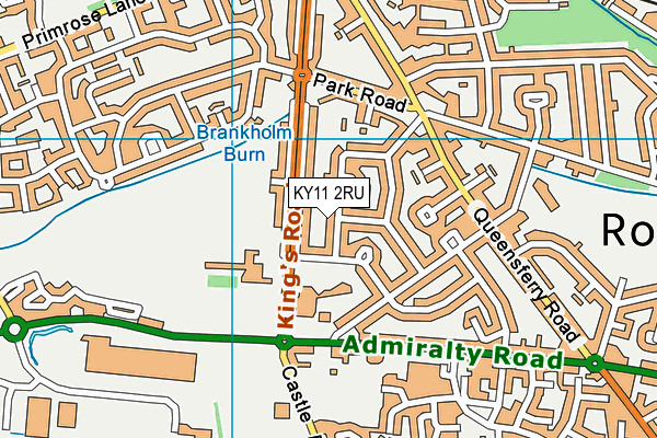 KY11 2RU map - OS VectorMap District (Ordnance Survey)