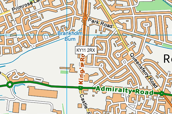 KY11 2RX map - OS VectorMap District (Ordnance Survey)