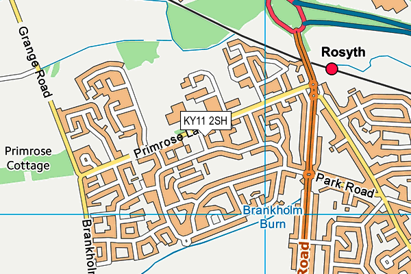 KY11 2SH map - OS VectorMap District (Ordnance Survey)