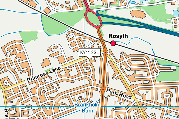 KY11 2SL map - OS VectorMap District (Ordnance Survey)