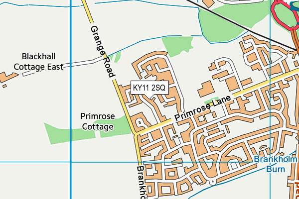 KY11 2SQ map - OS VectorMap District (Ordnance Survey)