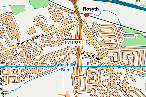 KY11 2SR map - OS VectorMap District (Ordnance Survey)