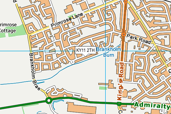 KY11 2TH map - OS VectorMap District (Ordnance Survey)