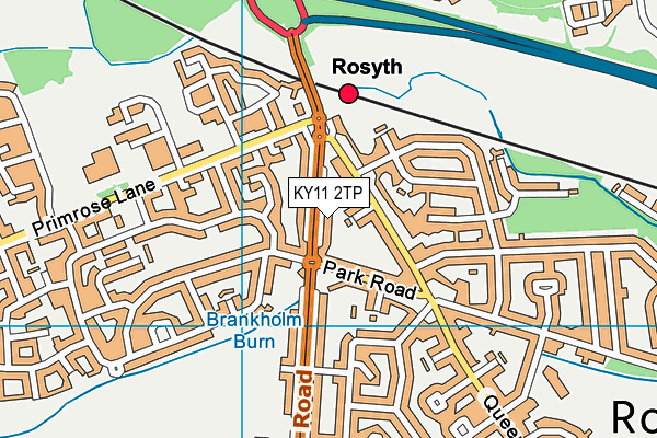 KY11 2TP map - OS VectorMap District (Ordnance Survey)