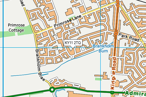 KY11 2TQ map - OS VectorMap District (Ordnance Survey)