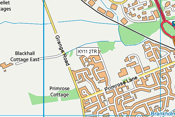 KY11 2TR map - OS VectorMap District (Ordnance Survey)