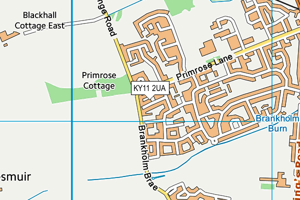 KY11 2UA map - OS VectorMap District (Ordnance Survey)