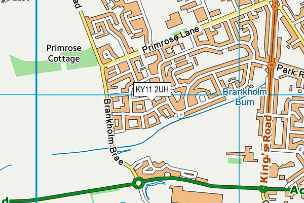 KY11 2UH map - OS VectorMap District (Ordnance Survey)