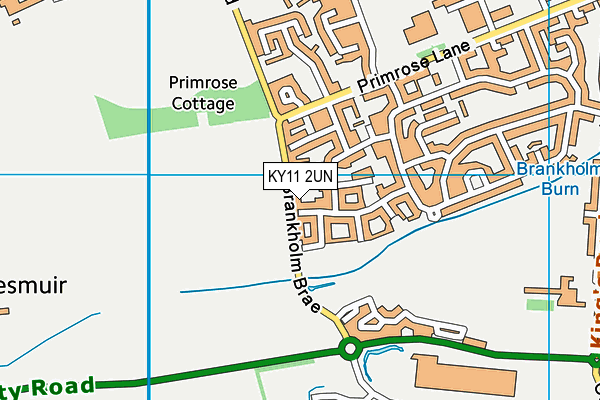 KY11 2UN map - OS VectorMap District (Ordnance Survey)