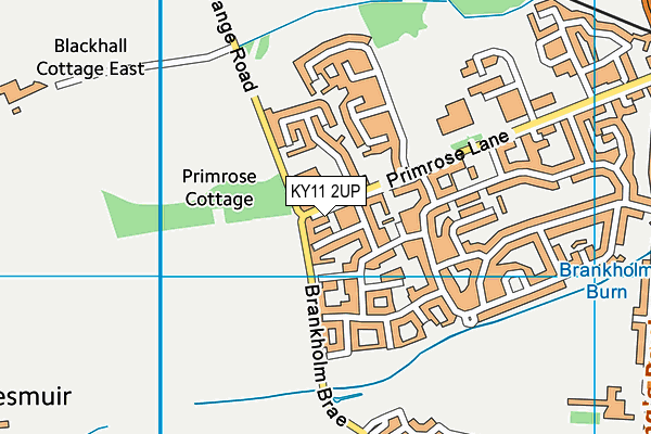 KY11 2UP map - OS VectorMap District (Ordnance Survey)