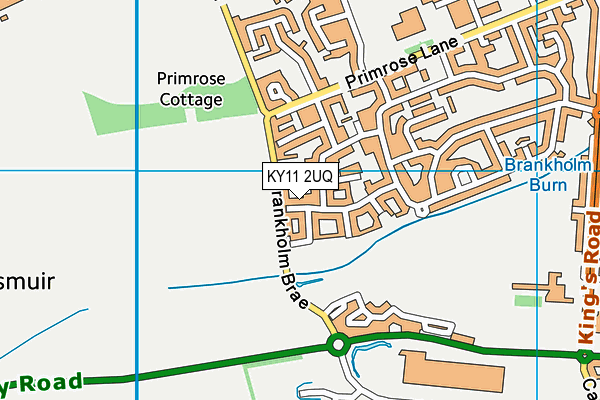 KY11 2UQ map - OS VectorMap District (Ordnance Survey)