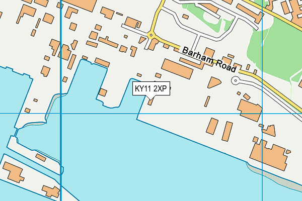 KY11 2XP map - OS VectorMap District (Ordnance Survey)