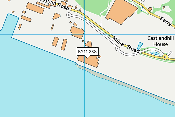 KY11 2XS map - OS VectorMap District (Ordnance Survey)
