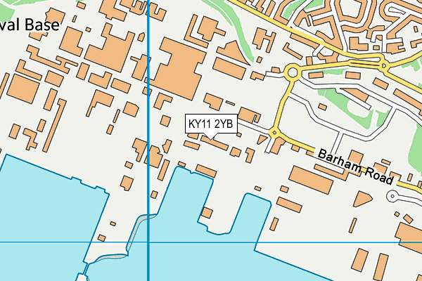 KY11 2YB map - OS VectorMap District (Ordnance Survey)