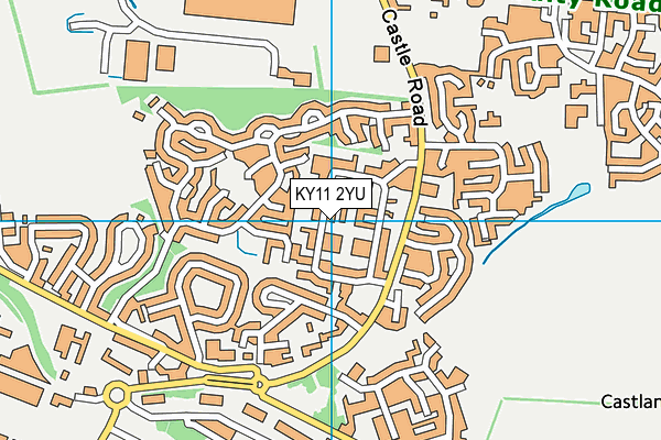 KY11 2YU map - OS VectorMap District (Ordnance Survey)