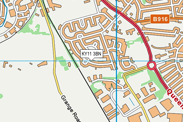 KY11 3BN map - OS VectorMap District (Ordnance Survey)