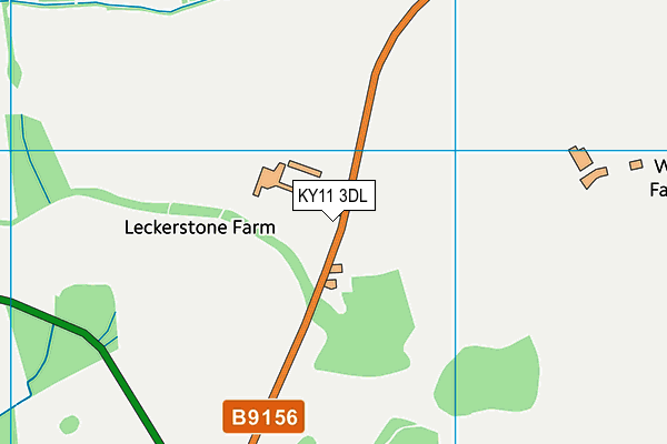 KY11 3DL map - OS VectorMap District (Ordnance Survey)