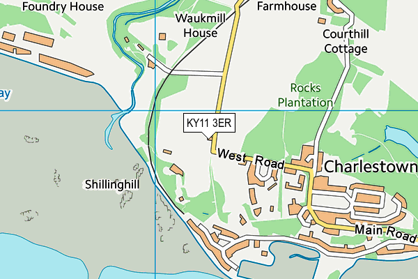 KY11 3ER map - OS VectorMap District (Ordnance Survey)