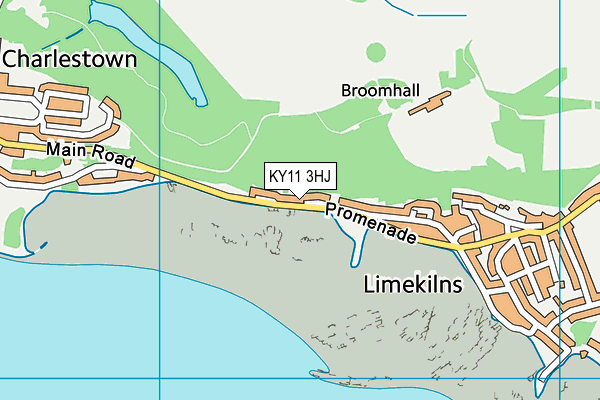 KY11 3HJ map - OS VectorMap District (Ordnance Survey)