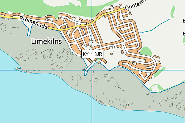KY11 3JR map - OS VectorMap District (Ordnance Survey)
