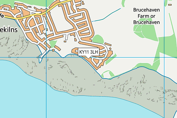 KY11 3LH map - OS VectorMap District (Ordnance Survey)