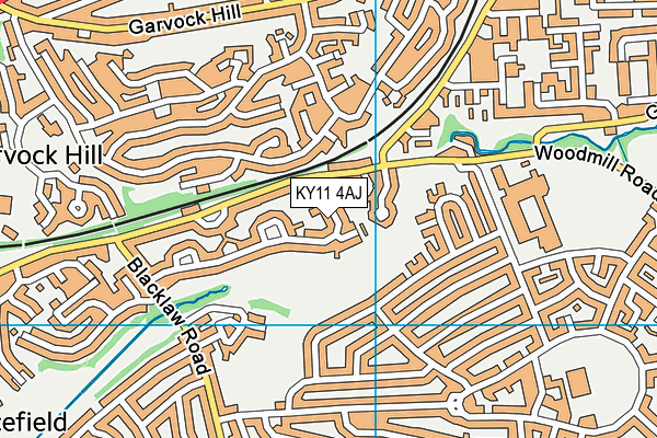 KY11 4AJ map - OS VectorMap District (Ordnance Survey)