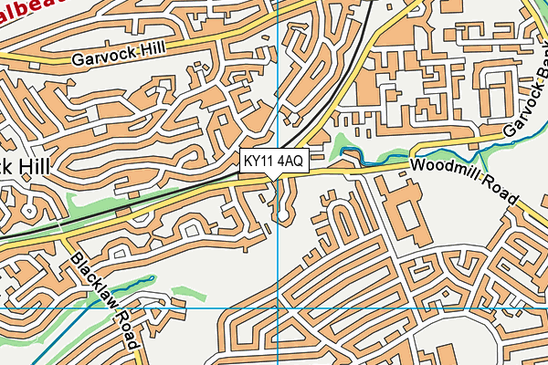 KY11 4AQ map - OS VectorMap District (Ordnance Survey)