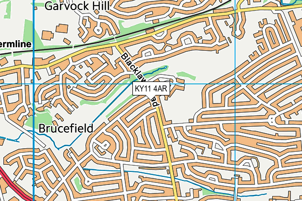 KY11 4AR map - OS VectorMap District (Ordnance Survey)