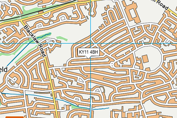 KY11 4BH map - OS VectorMap District (Ordnance Survey)