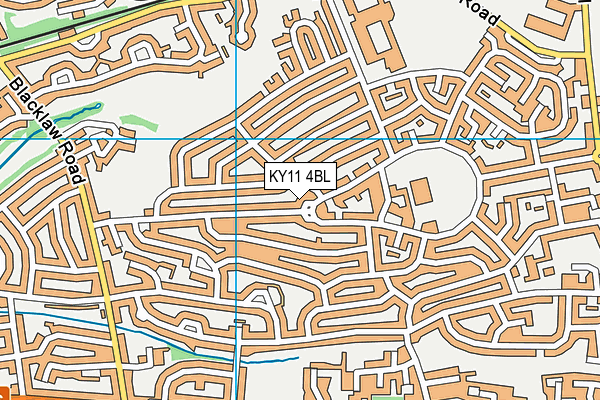 KY11 4BL map - OS VectorMap District (Ordnance Survey)