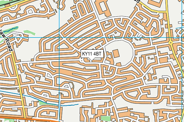 KY11 4BT map - OS VectorMap District (Ordnance Survey)