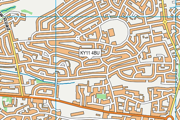 KY11 4BU map - OS VectorMap District (Ordnance Survey)
