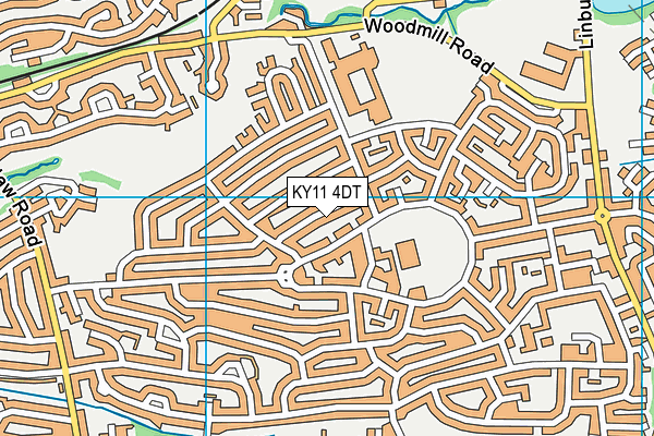 KY11 4DT map - OS VectorMap District (Ordnance Survey)