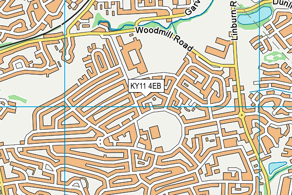KY11 4EB map - OS VectorMap District (Ordnance Survey)